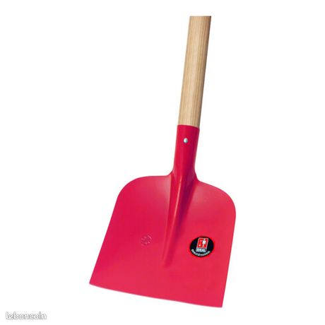 Lot de 10 Pelles Droite + Manche bois en Hêtre courbé en 1300 mm