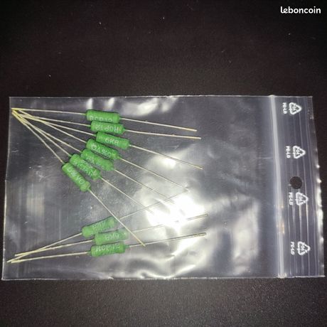 Lot de 10 résistances 68 Kilo Ohms - 2 Watts