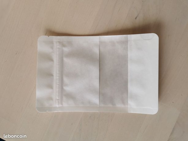 100 Sachets kraft blanc