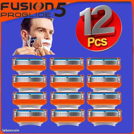 12 Lames de rasoirs pour Gillette Fusion 5