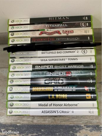 13 jeux pour consoles MICROSOFT XBOX 360 FAT & SLIM COMPLETS VERSIONS PAL TBÉ / BÉ