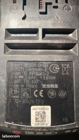 Lot de 2 batteries Bosch 36V 2.6 Ah