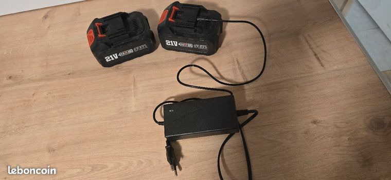 2 batteries et chargeur 21v