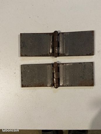 2 charnières à souder de 60 mm épaisseur 5 mm