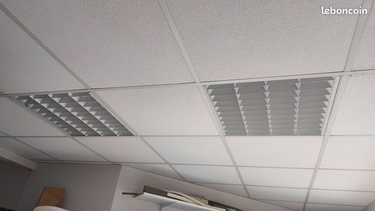 2 dalles/blocs 4 néons + 22 néons rechange