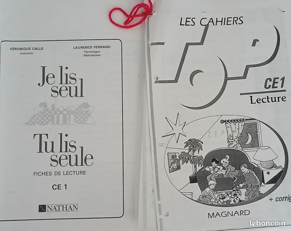 Lot de 2 fichiers lecture CE1