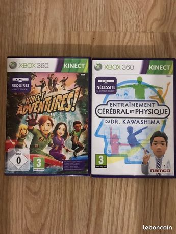 2 jeux Xbox 360 Kinect