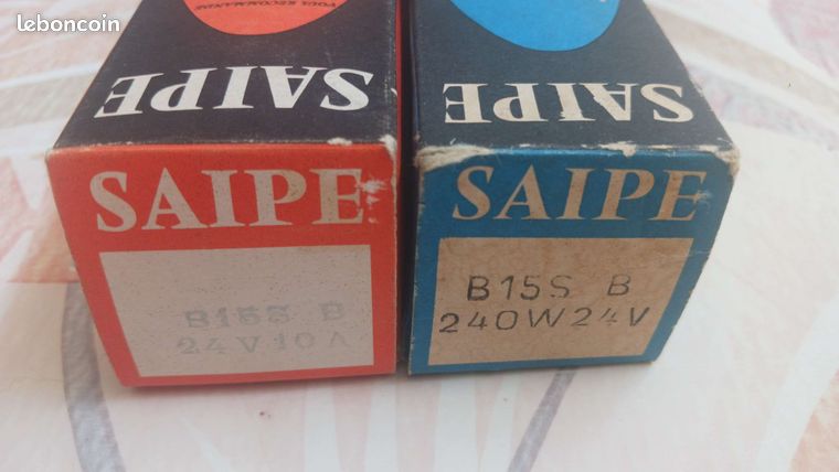 Lot de 2 lampes B15S 24V 240W pour projecteur