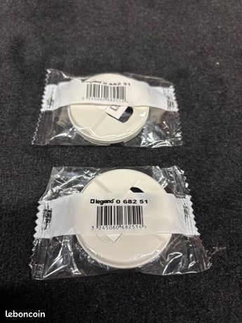 2 Legrand Céliane Enjoliveur pour Prise RJ45 Blanc Réf 068251