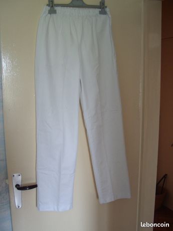 2 Pantalons blanc d'infirmier Taille 4