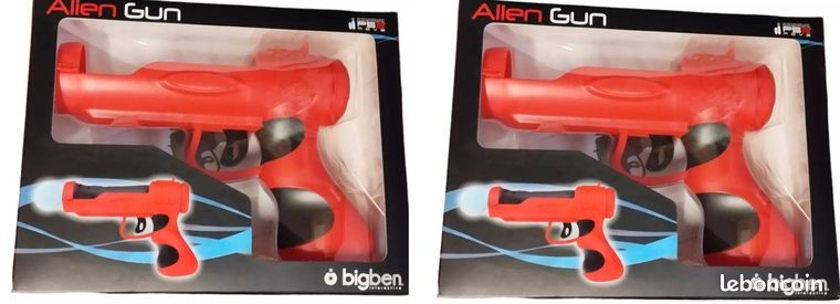 Lot de 2 pistolet neuf en boite ps move psvr rouge Vr Sony playstation 3