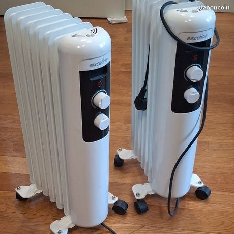 Lot de 2 radiateurs bain d'huile