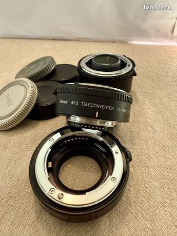 2 téléconverter Nikon 14 et 17 plus une bague allonge