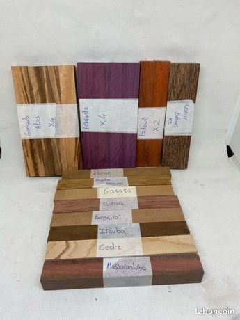 Lot de 20 carrelets bois pour Descoin