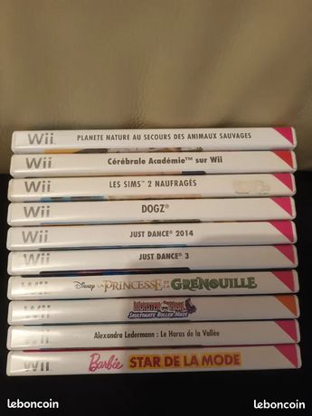 Lot de 20 jeux wii