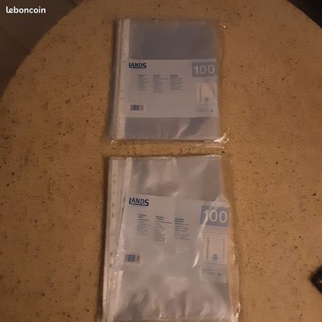 200 pochettes perforées A4