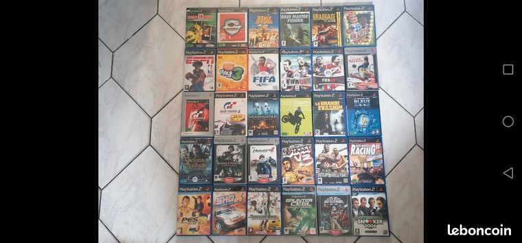 29 jeux sur console PlayStation 2 '' PS2 ''