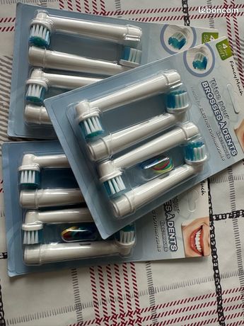 3 boites brosses à dents pour oral b poils soft