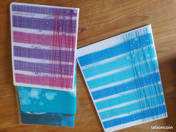 Lot de 3 cahiers et feuilles simples