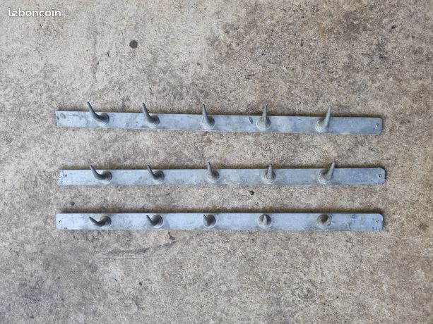 Lot de 3 Crochet de boucherie dents de loup boucher