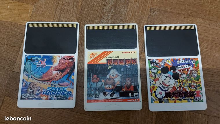 Lot de 3 hucard PC Engine