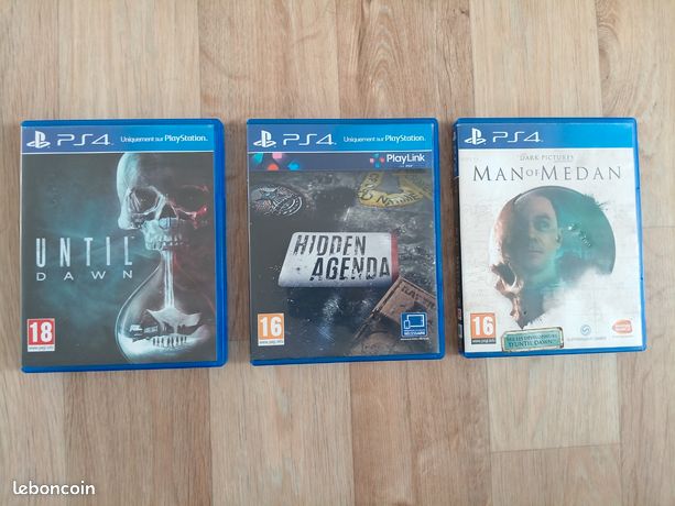 Lot de 3 jeux PS4 développé par les créateurs d'until dawn