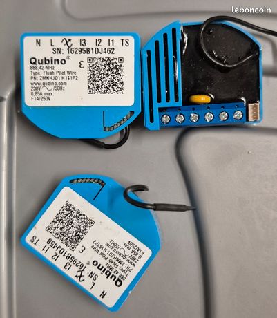 Lot de 3 modules ZWave Qubino ZMNHJD1 pour fil pilote de radiateur