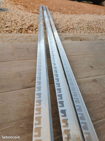 Lot de 3 Profilés 2 nez de marche et 1 fin de carrelage NEUF