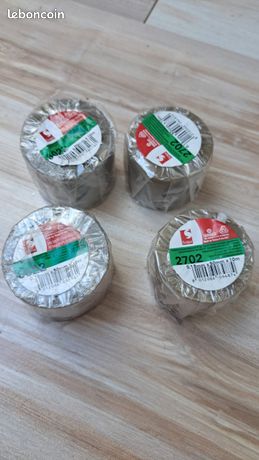 Lot de 3 rouleaux de scotch pvc + 1 gratuit toile renforcée marque professionnelle Scapa