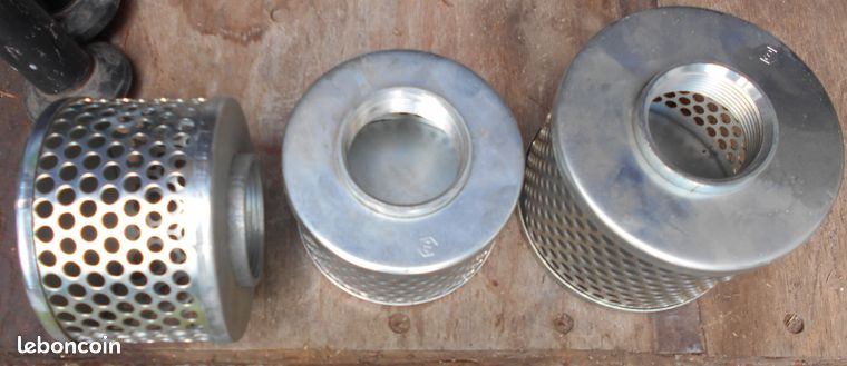 Lot de 3 x crépines pour aspiration pompe
