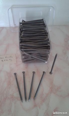 Lot de 300 pointes acier 35x70