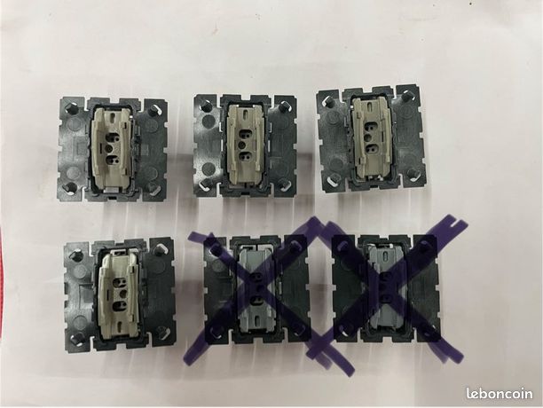 4 bouton poussoir Legrand Céliane