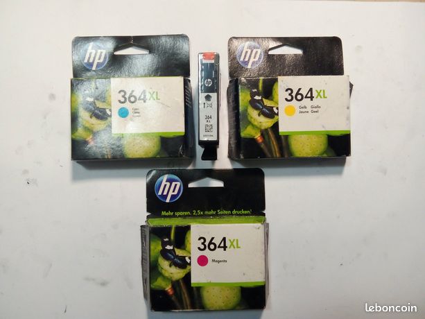 Lot de 4 cartouches 364XL neuves Originales