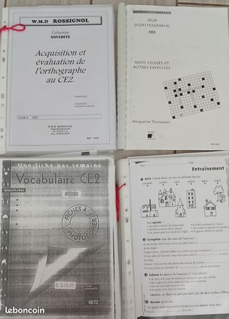 Lot de 4 fichiers français CE2