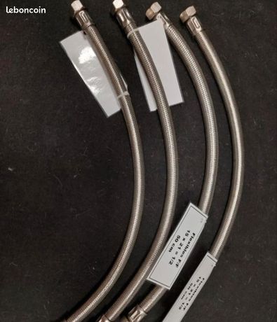 4 Flexibles femelle/femelle 15x21 (1/2"), DN12, 50 cm