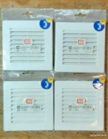 4 grilles de ventilation encastrables