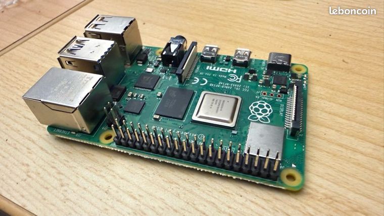 Lot de 4 Raspberrys Pi 4 model B 8 Go