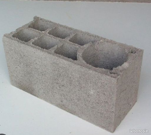 Lot de 42 Parpaings 20x20x50 livrés