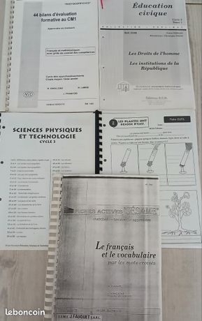 Lot de 5 fichiers CM1