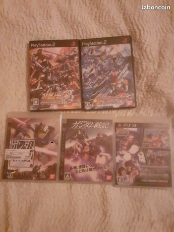 Lot de 5 jeux ps2 et ps3 jap