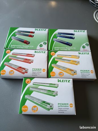 Lot de 5 paquets d agrafes Leitz