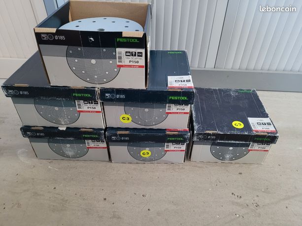 6 boîtes de disques de poncage festool granat D185