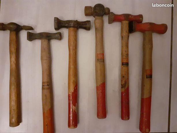 Lot de 6 marteaux dont 3 facom