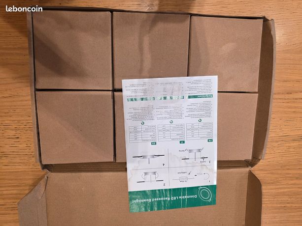 Lot de 6 spots LED 6W