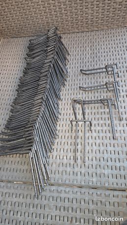 Lot de 60 doubles broches pour grille expo