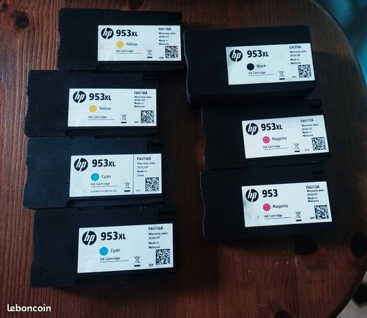 Lot de 7 cartouches neuves imprimante HP