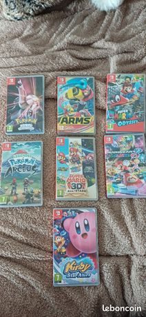 Lot de 7 jeux Nintendo switch