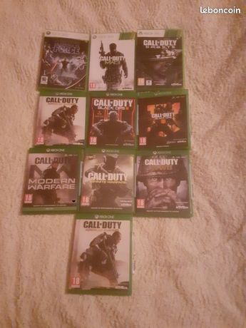 Lot de 7 jeux xox one et 3 jeux xbox 360