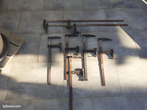 Lot de 7 serre joints