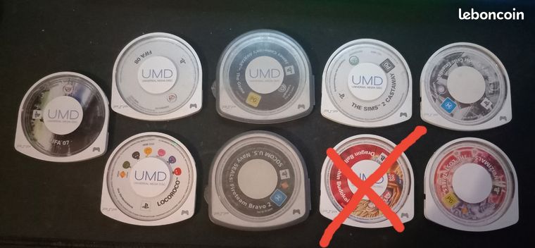 Lot de 8 jeux PSP